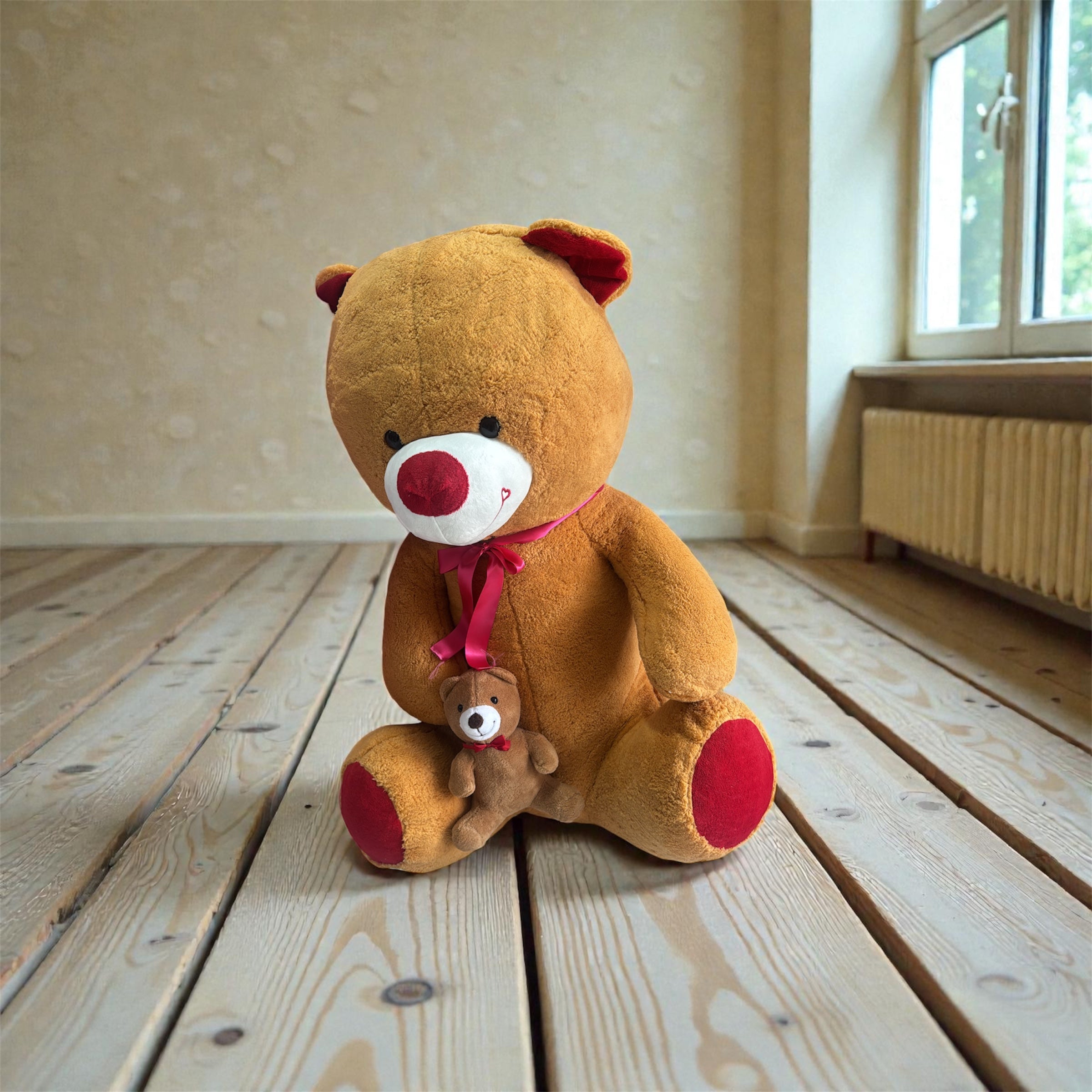 YAVRU AYICIKLI BÜYÜK PELUŞ AYI