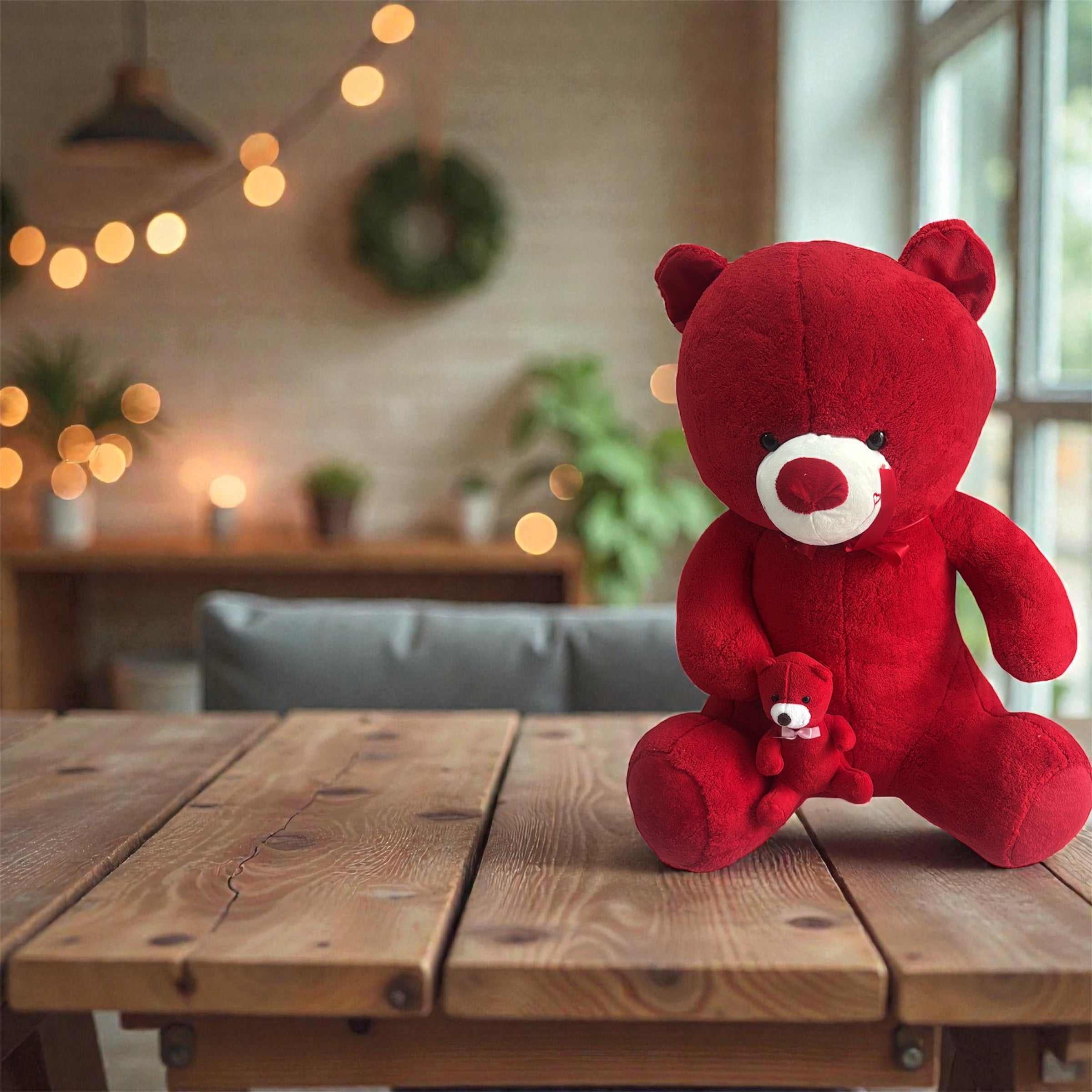 YAVRU AYICIKLI BÜYÜK PELUŞ AYI