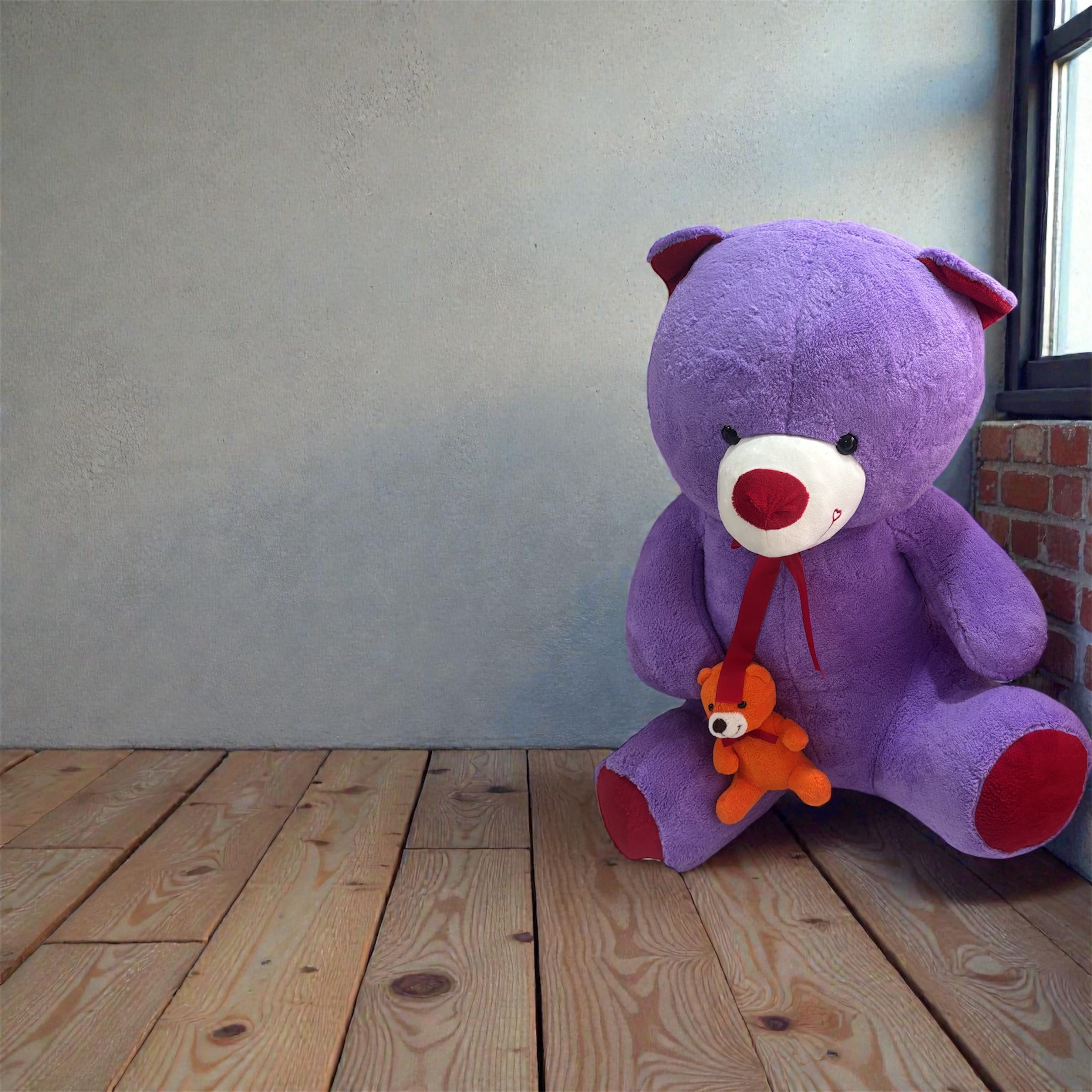 YAVRU AYICIKLI BÜYÜK PELUŞ AYI